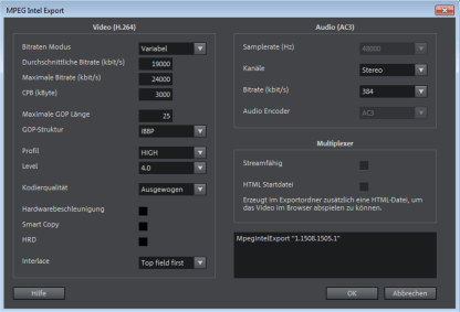 Audio-Codec in Video Pro X