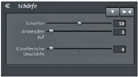 Bildschärfe regeln in Video deluxe